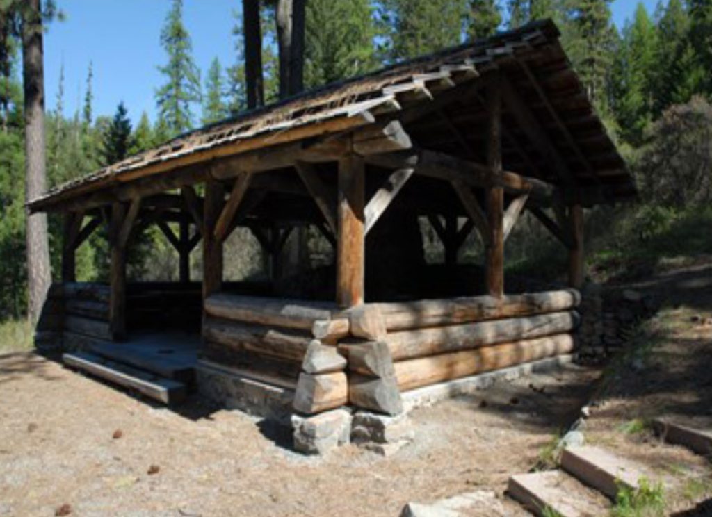 Kitchen structure at Swan Lake