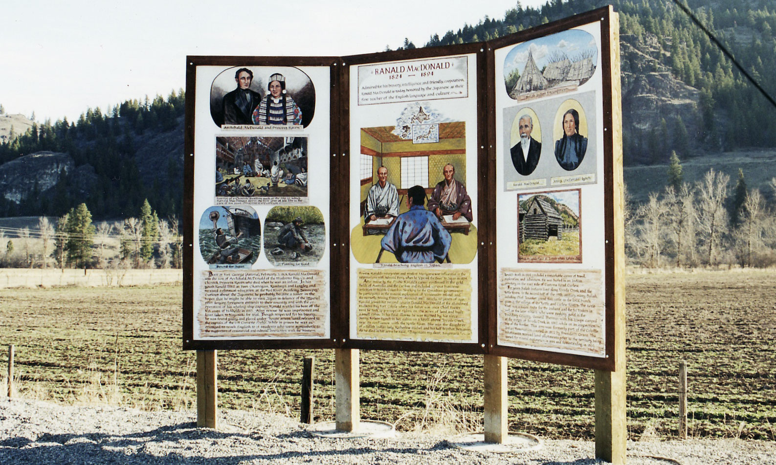 Ranald MacDonald Mural near Curlew, Washington